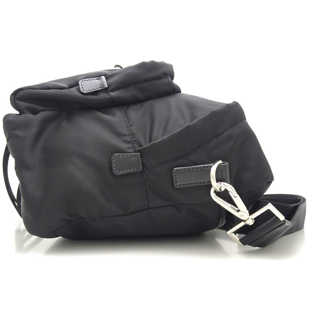 Prada Shoulder Bag Diagonal Nylon Nero Black - Picture 2 of 8